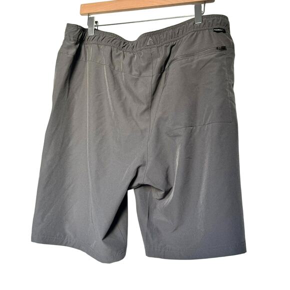 GERRY Men’s XL Gray 4 Way Stretch Pull-On Trail Drawstring Shorts Hiking Golf‎ - Picture 2 of 9